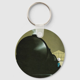 Exactitude Railway Poster Key Ring
