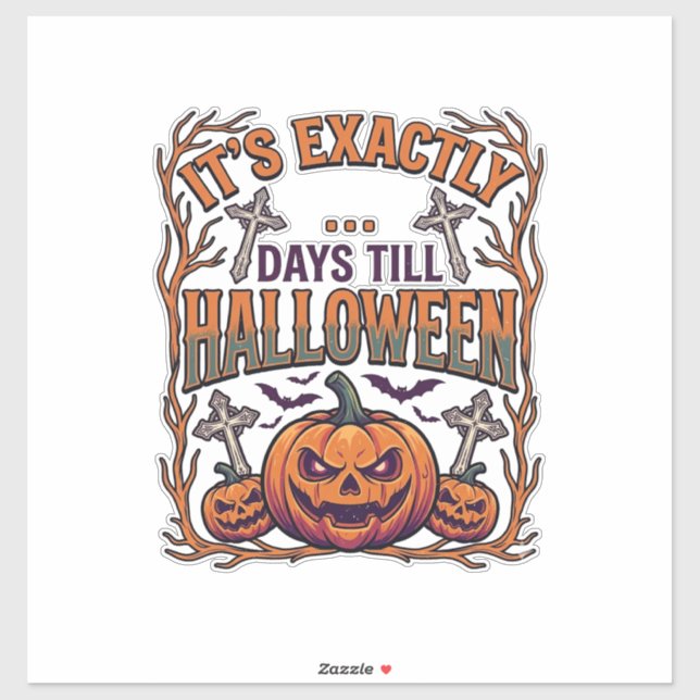 Exactly Days Till Halloween Jack Lantern Bats_1 (Sheet)