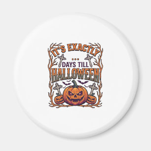 Exactly Days Till Halloween Jack Lantern Bats_1 Magnet