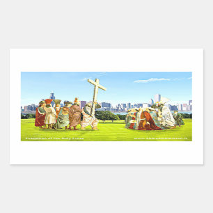 Exaltation of the Holy Cross Rectangular Sticker