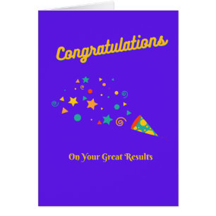 Exam Results Congratulations Card