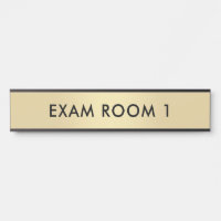 Exam Room Gold Black Customisable Text Template