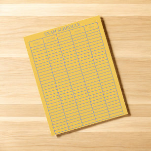 Exam Schedule Practical Planner for Students 