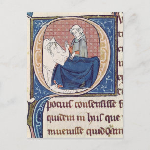 Examining a Patient Postcard