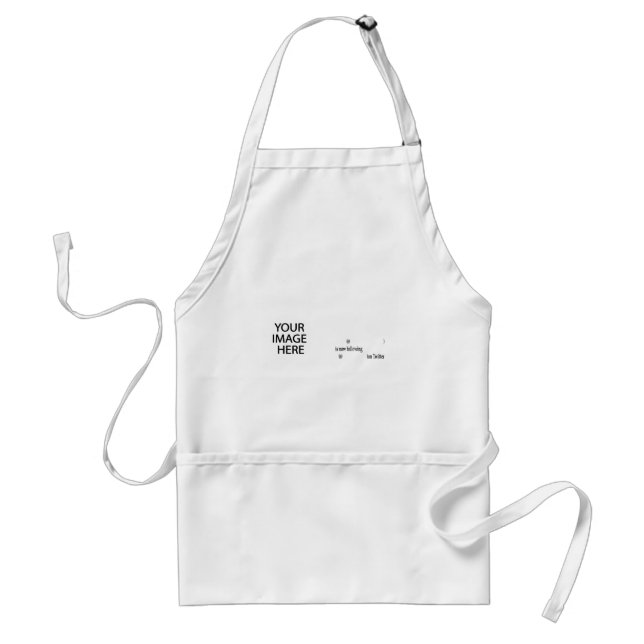 Example following on Twitter Add Image & Text Standard Apron (Front)