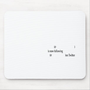 Example following on Twitter Add Text Mouse Pad