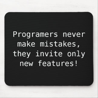 EXAMPLE: ONLY COLOR / black + your funny text Mouse Pad