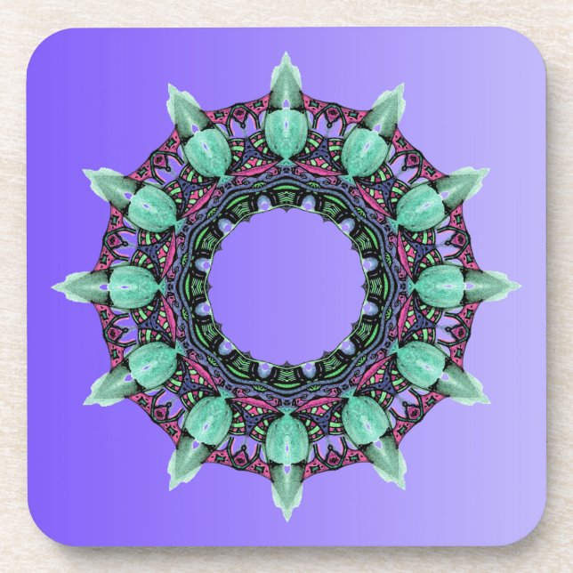EXAMPLE ONLY COLOR gradients - violet Coaster (Front)