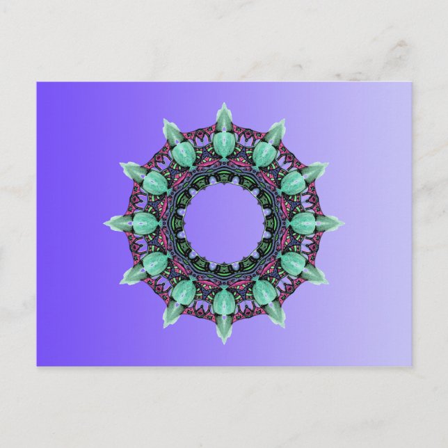 EXAMPLE ONLY COLOR gradients - violet Postcard (Front)