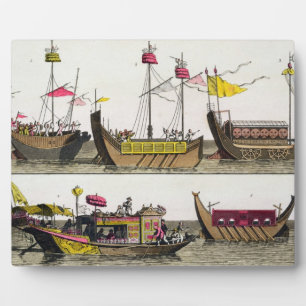 Examples of Chinese ships, illustration from 'Le C Plaque