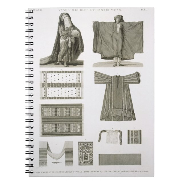 Examples of Silk and Egyptian Costumes, from 'Desc Notebook (Front)