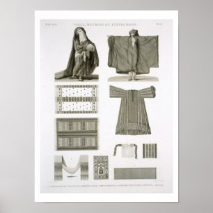Examples of Silk and Egyptian Costumes, from 'Desc Poster