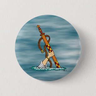 Excalibur 6 Cm Round Badge