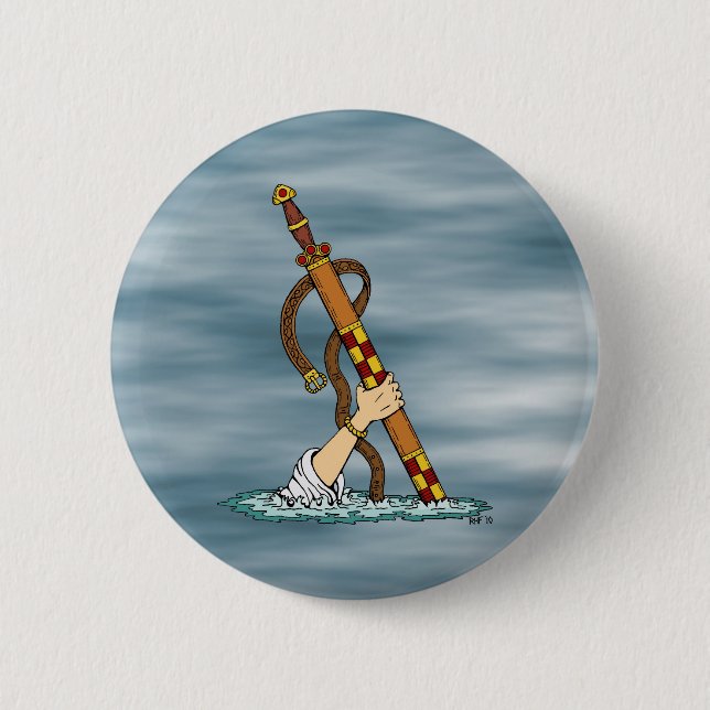 Excalibur 6 Cm Round Badge (Front)