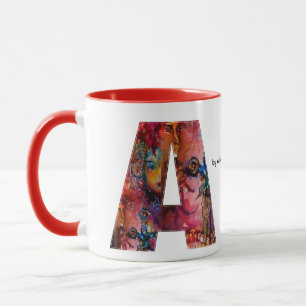 EXCALIBUR  A LETTER / FANTASY MONOGRAM MUG