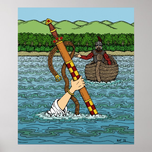 Excalibur and Arthur Poster (Front)