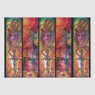 EXCALIBUR AND DURENDAL Magic Swords Watercolor Tissue Paper