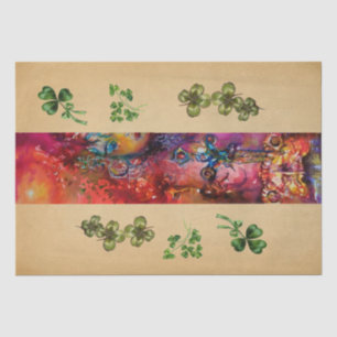 EXCALIBUR AND SHAMROCKS St Patrick's Day  Tissue Paper