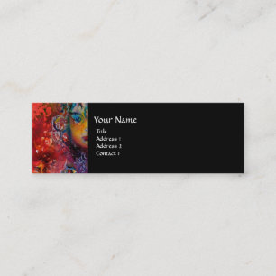 EXCALIBUR black white blue purple fuchsia Mini Business Card