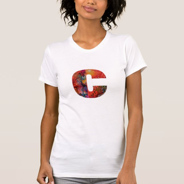 EXCALIBUR  C LETTER / FANTASY MONOGRAM T-Shirt (Front)