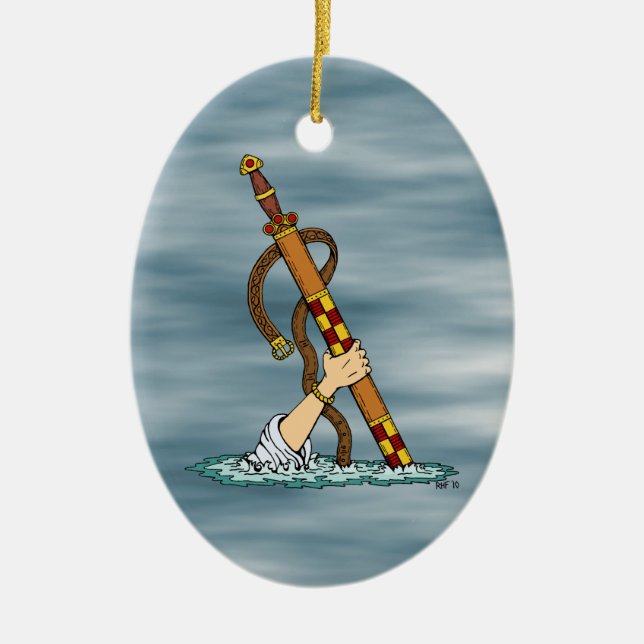 Excalibur Ceramic Tree Decoration (Front)