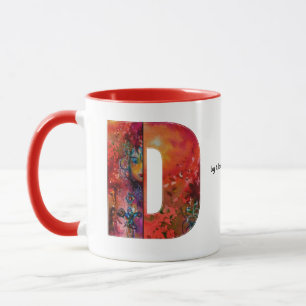 EXCALIBUR  D LETTER / FANTASY MONOGRAM MUG