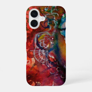 EXCALIBUR /MAGIC SWORD Fuchsia Red Black Fantasy iPhone 16 Case