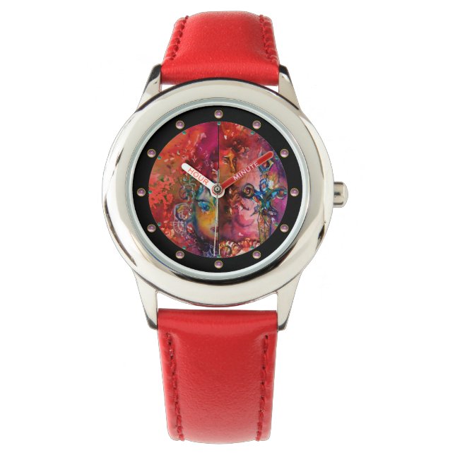 EXCALIBUR ,Magıc Sword Red Purple Blue Fantasy Watch (Front)
