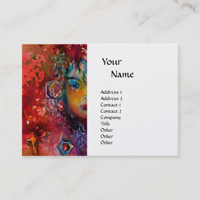 EXCALIBUR monogram pearl paper Business Card (Front)
