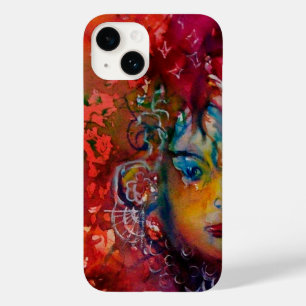 EXCALIBUR,QUEEN OF MAGIC SWORD Fantasy Red Yellow Case-Mate iPhone 14 Case