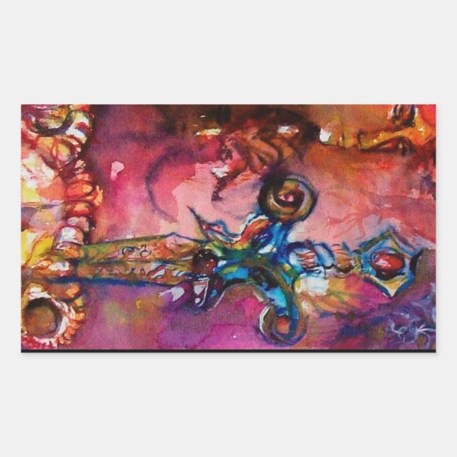 EXCALIBUR RECTANGULAR STICKER (Front)