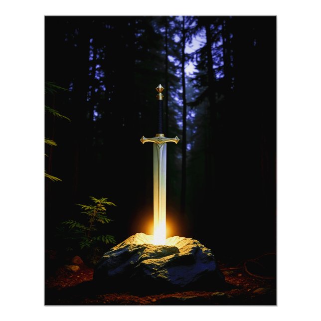 Excalibur Sword In The Stone Poster (Front)
