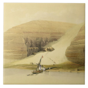 Excavated Temple of Abu Simbel, from "Egypt and Nu Ceramic Tile