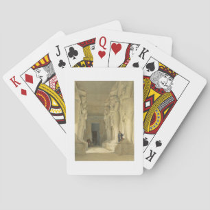 Excavated Temple of Gysha, Nubia, from "Egypt and Playing Cards