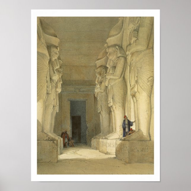 Excavated Temple of Gysha, Nubia, from "Egypt and Poster (Front)