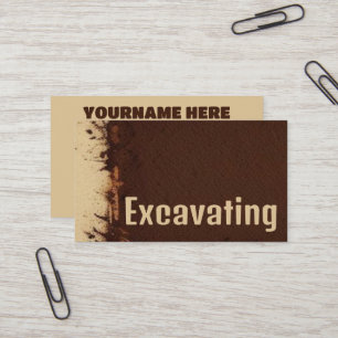 Excavating Business Card