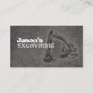 Excavating Business Cards