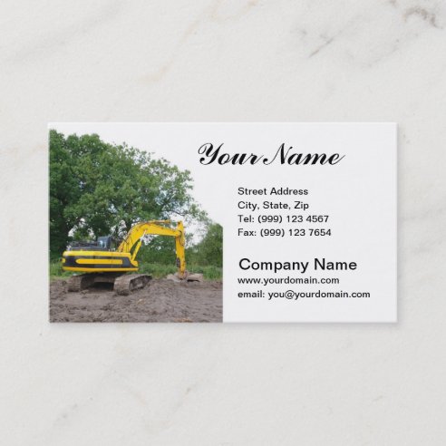 Excavation Business Cards | Zazzle AU