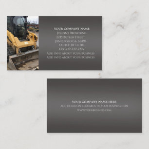 Excavation Service Business Card