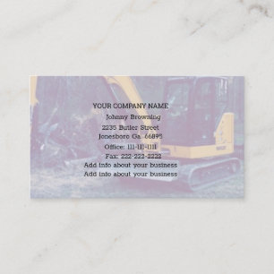 Excavation Service Business Card