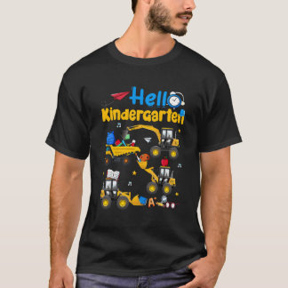 Excavato Hello Kindergarten T-Shirt Back To School
