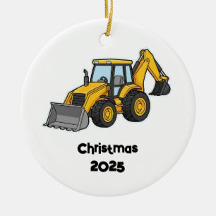 Excavator Christmas 2025 Ornament