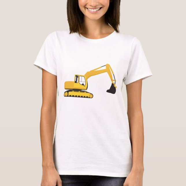 Excavator Construction Truck T-Shirt (Front)