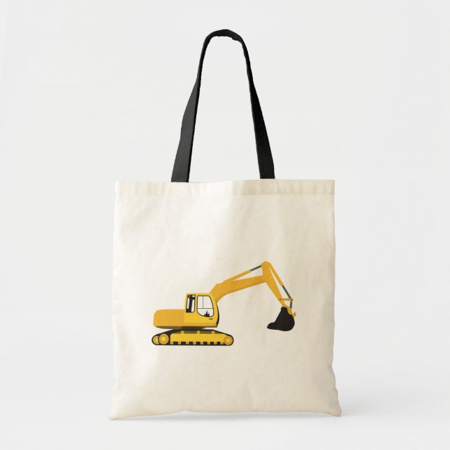 Excavator Construction Truck Tote Bag (Front)