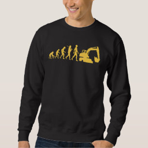 Excavator Driver Construction Building Workers Evo Sweatshirt