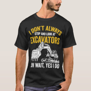 Excavator Father and Son Heavy Equipment T-Shirt