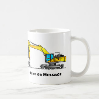 Excavator Mugs, Construction Mugs, Transportation Coffee Mug