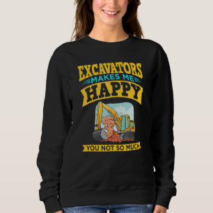 Excavator Operator Remote Control Digger Machine R Sweatshirt