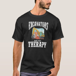 Excavator Operator Remote Control Digger Machine R T-Shirt
