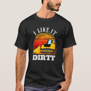 Excavator Operator Road Construction for Men T-Shirt